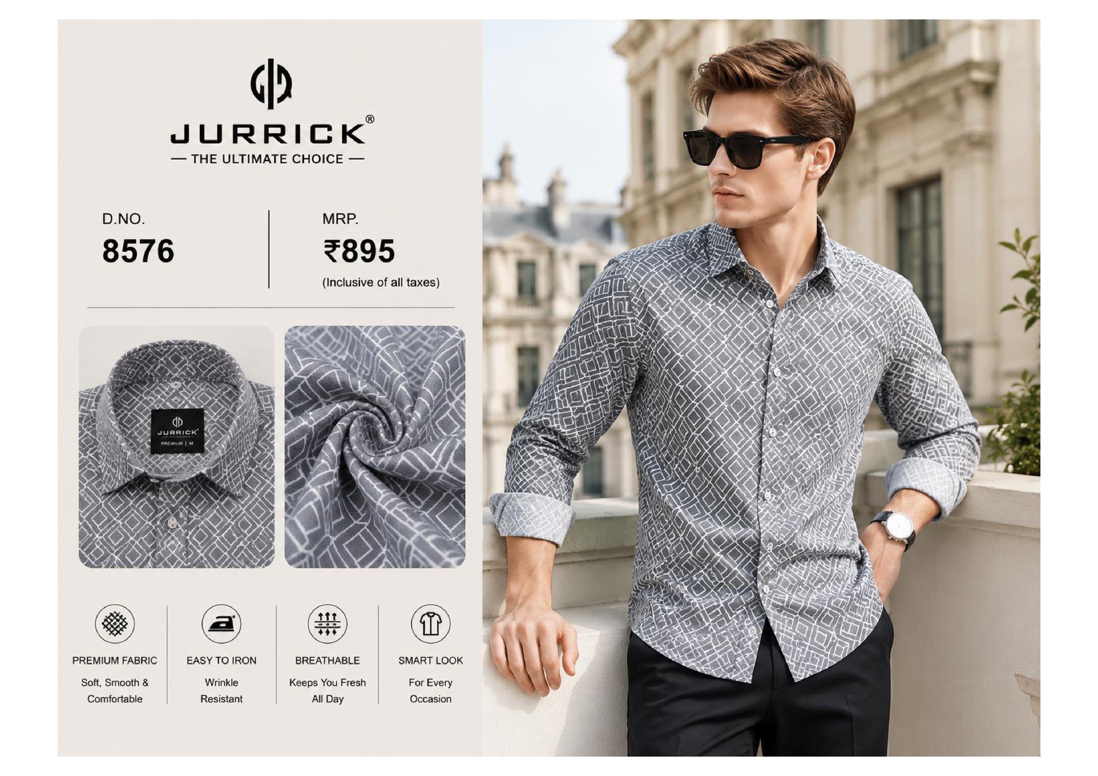 Digital Print Slim Fit Shirt